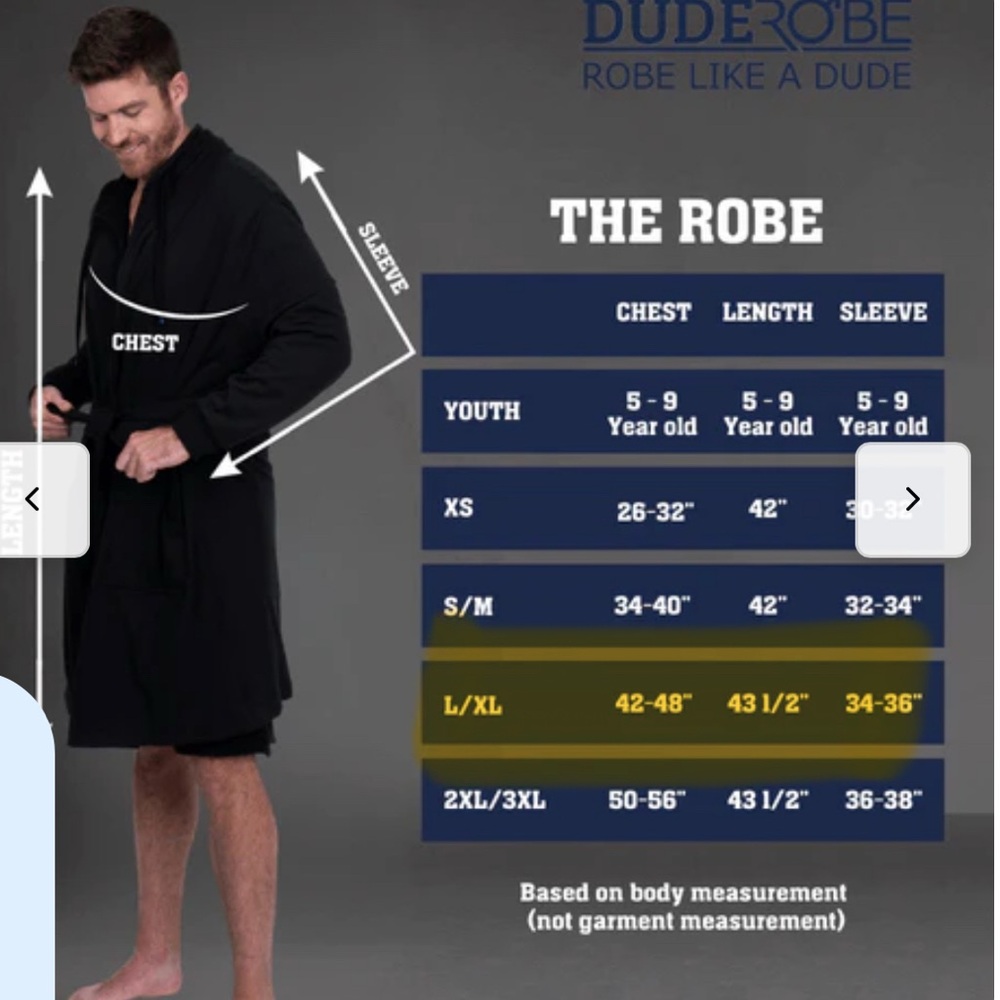 Dude Robe - Hooded Men’s Robe - Picture 7 of 7